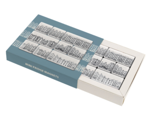 Set Kühlschrankmagnete: Grachtenpandjes, Caspar Jacobsz. Philips, Collection Rijksmuseum Amsterdam