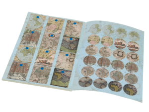 Geschenkpapier: Wandkaart van de wereld door Joan Blaeu, Het Scheepvaartmuseum