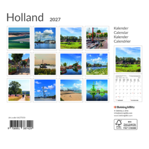 Holland mini Monatskalender 2027
