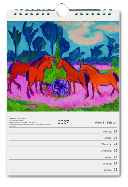 Kunst Wochenkalender 2027
