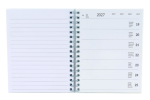 Week by week Wochenagenda 2027