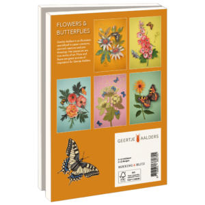 Grußkartenbox mit Umschläge – Groß: Flowers & Butterflies, Geertje Aalders