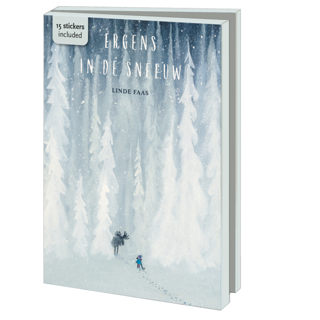Grußkartenbox mit Umschlägen – Groß: Somewhere in the snow, Linde Faas