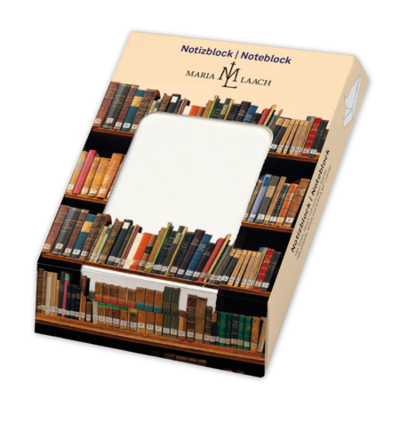Notizblock: Bücher, Die Klosterbibliothek, Maria Laach