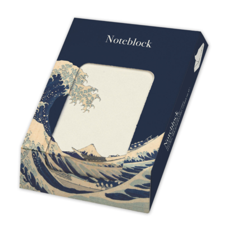 Notizblock: Under the Wave off Kanagawa, Katsushika Hokusai, Rijksmuseum Amsterdam