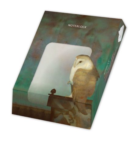 Notizblock: Grote uil op scherm, Jan Mankes, Museum More