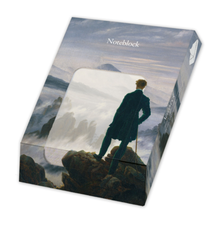 Notizblock: Wanderer über dem Nebelmeer, Caspar David Friedrich, Hamburger Kunsthalle