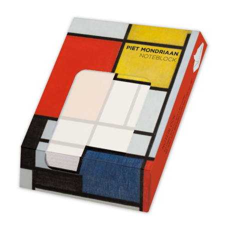 Notizblock: Compositie met groot rood vlak, Piet Mondriaan, Gemeente Museum Den Haag