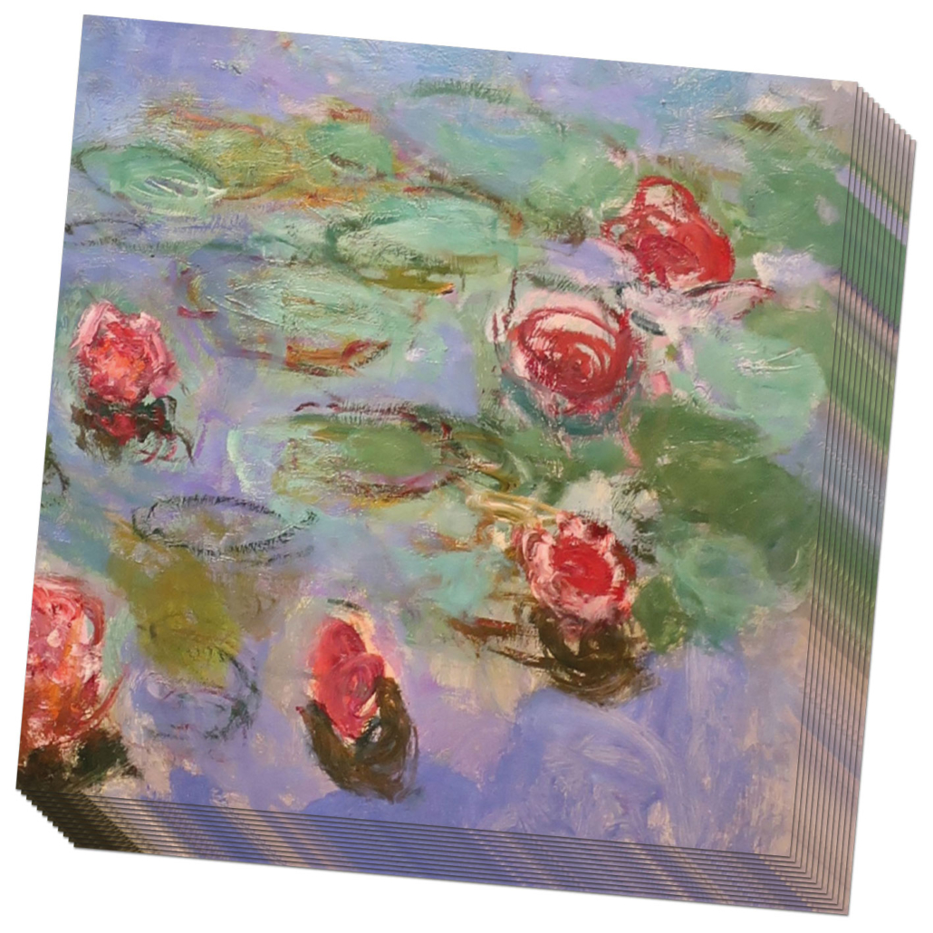 Servietten: Water Lilies, Claude Monet