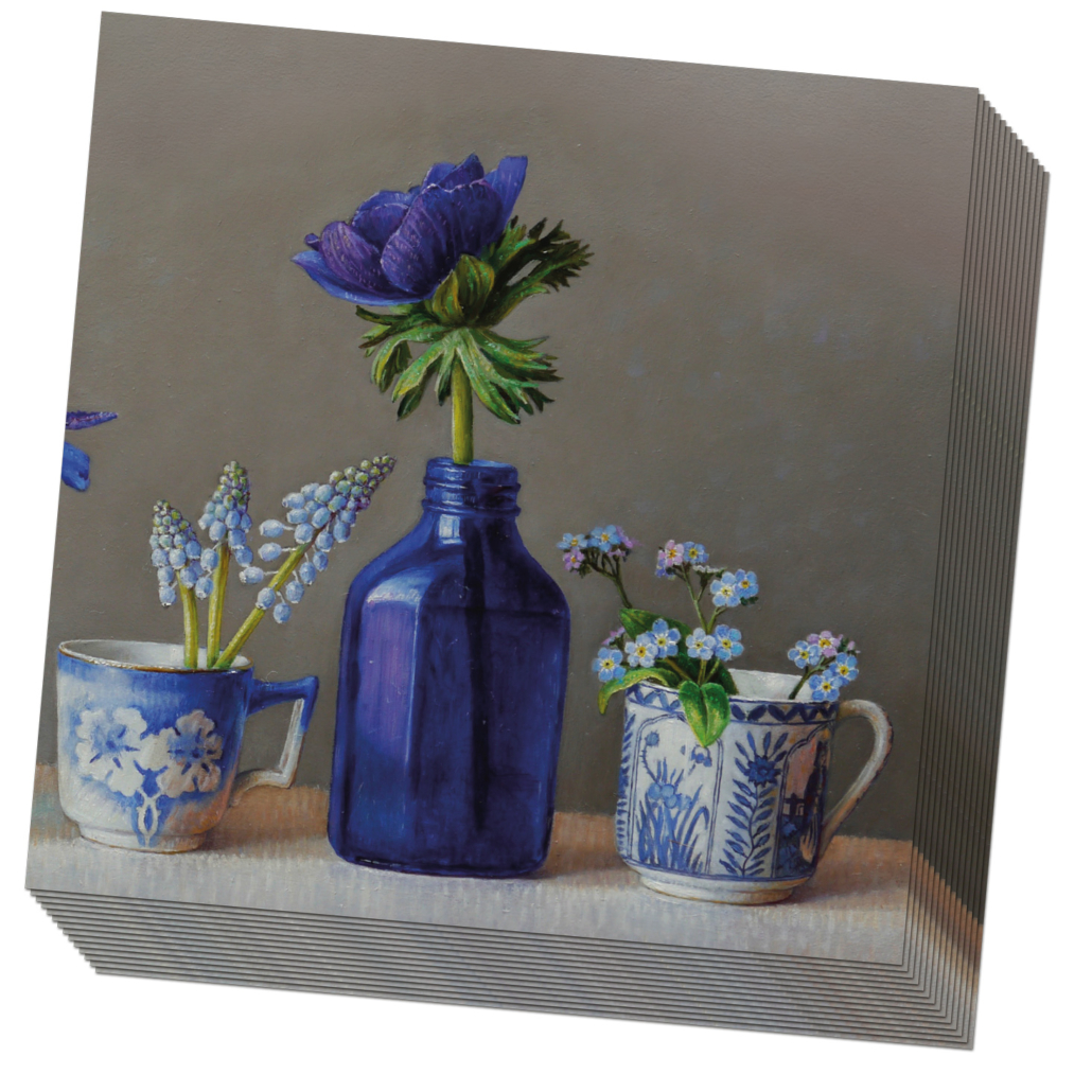 Servietten: Bloemen op een rij, Ingrid Smuling