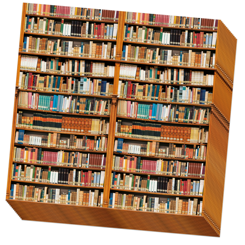 Servietten: Die Klosterbibliothek, Maria Laach