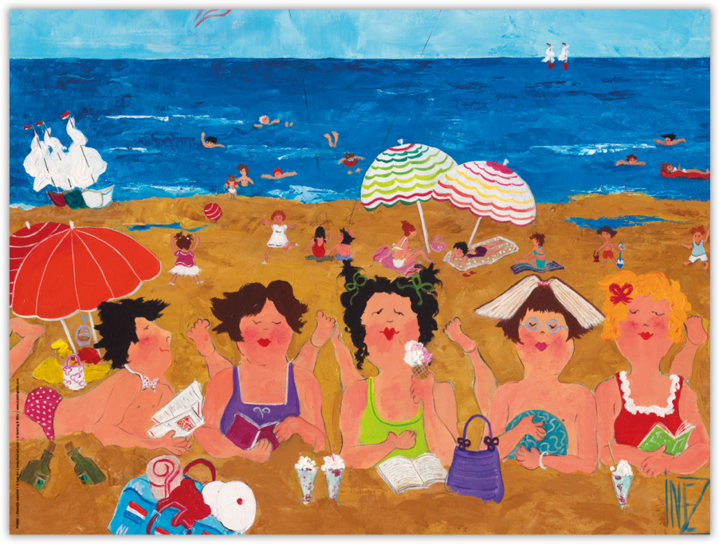 Poster: Endlich Urlaub, Inez Art
