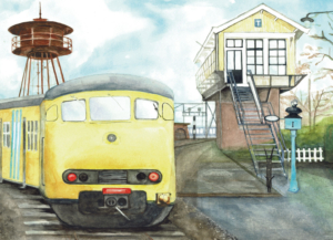 Puzzle (1.000 Stücke): Trein, Christel Cannister-Van der Ros, Spoorwegmuseum