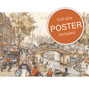 Puzzle (1.000 Teile): Stadtansicht, Anton Pieck