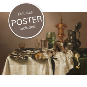 Puzzle (1.000 Teile): Stillleben mit vergoldetem Kelch, Willem Claesz Heda, Rijksmuseum Amsterdam