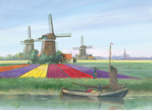 Puzzle (1.000 Teile): Tulipfields, Sietse Wiersma