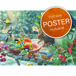Puzzle (1.000 Stücke): A Robin’s Winter, Elwin van der Kolk, Vogelbescherming Nederland