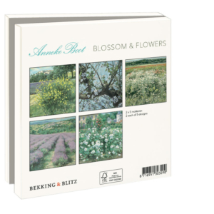 Grußkartenbox mit Umschläge – Quadratisch: Blossom & Flowers, Anneke Boot