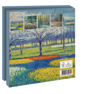 Grußkartenbox mit Umschläge – Quadratisch: Flowers fields, Niek van der Plas