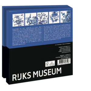 Grußkartenbox mit Umschläge – Quadratisch: Delft Blue, Collection Rijksmuseum Amsterdam