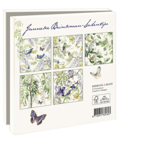 Grußkartenbox mit Umschläge – Quadratisch: Vogels en vlinders, Janneke Brinkman