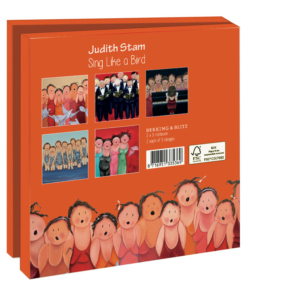 Grußkartenbox mit Umschläge – Quadratisch: Sing Like a Bird, Judith Stam