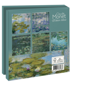 Grußkartenbox mit Umschläge – Quadratisch: Water lilies, Claude Monet