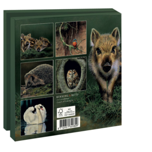 Grußkartenbox mit Umschläge – Quadratisch: Animals, Hans Bulder
