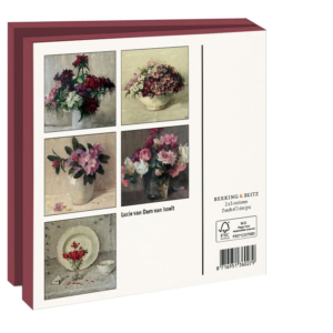Grußkartenbox mit Umschläge – Quadratisch: Kleurrijke bloemen, Lucie van Dam van Isselt