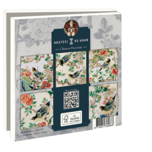 Grußkartenbox mit Umschläge – Quadratisch: Chinese Porcelain, Kasteel De Haar