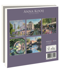 Grußkartenbox mit Umschläge – Quadratisch: Kleurrijk Utrecht, Anna Kooij