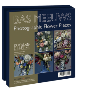 Grußkartenbox mit Umschläge – Quadratisch: Photographic Flower Pieces, Bas Meeuws, Royal Delft