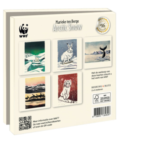 Grußkartenbox mit Umschläge – Quadratisch: Arctic Snow, Marieke ten Berge, Wereld Natuurfonds