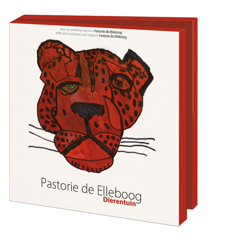 Grußkartenbox mit Umschläge – Quadratisch: Dierentuin, Pastorie de Elleboog