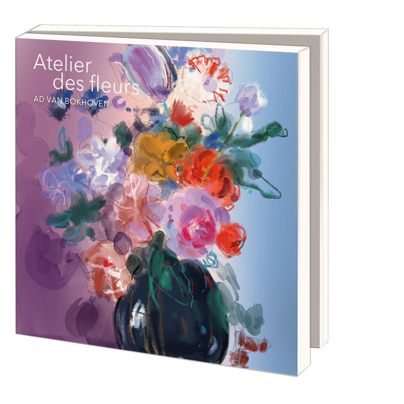 Grußkartenbox mit Umschläge – Quadratisch: Atelier des fleurs, Ad van Bokhoven