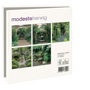 Grußkartenbox mit Umschläge – Quadratisch: Gardens, Modeste Herwig