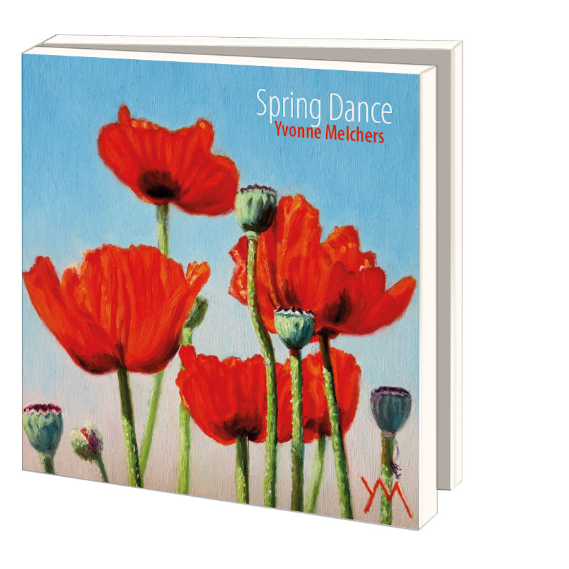 Grußkartenbox mit Umschläge – Quadratisch: Spring dance, Yvonne Melchers
