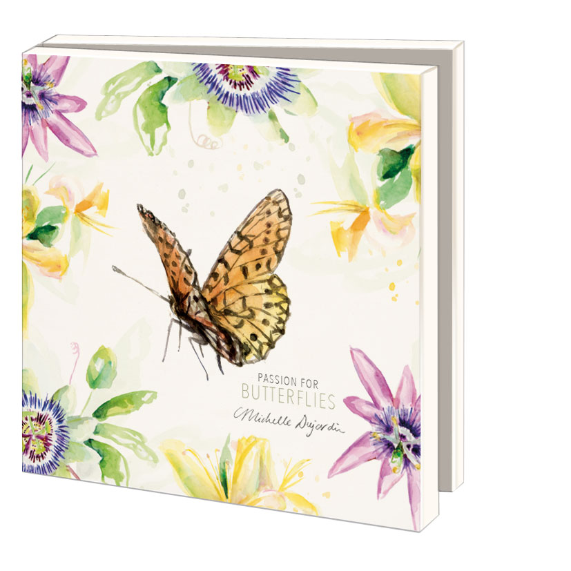Grußkartenbox mit Umschläge – Quadratisch: Passion for Butterflies, Michelle Dujardin