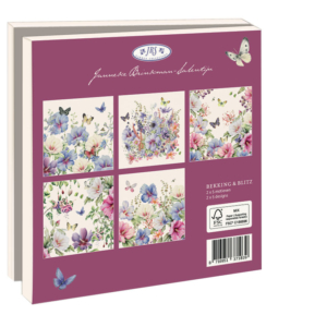 Grußkartenbox mit Umschläge – Quadratisch: Hibiscus, Janneke Brinkman-Salentijn