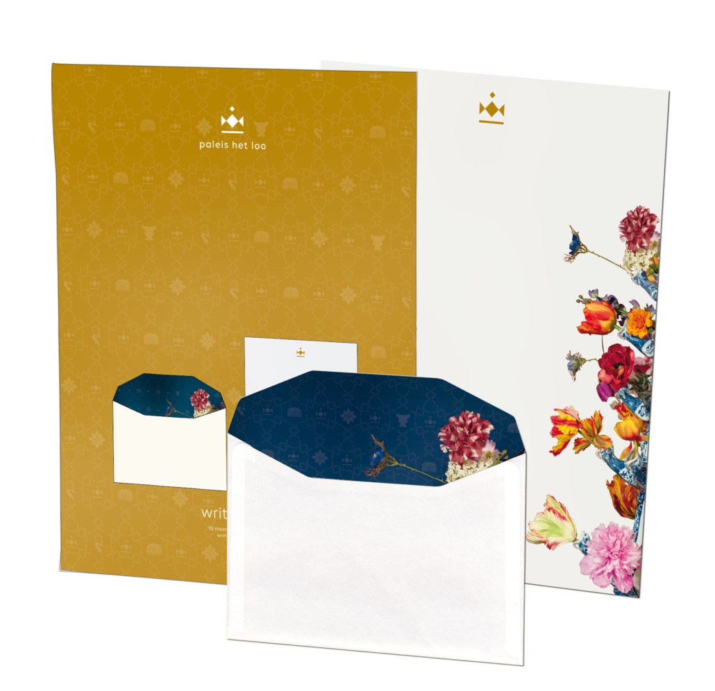Briefpapier mit Kontext: Tulpenvase, Het Loo Palace