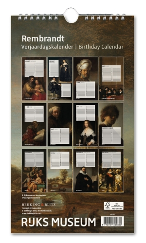 Geburtstagskalender: Rembrandt, Rijksmuseum Amsterdam