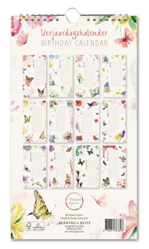 Geburtstagskalender: Butterfly Blossoms, Michelle Dujardin