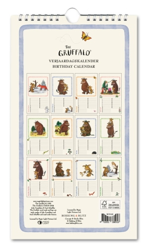 Geburtstagskalender: The Gruffalo, Julia Donaldson & Axel Scheffler