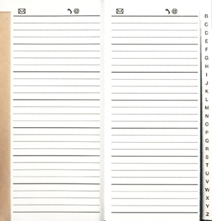 Adressbuch: Combi Addressbook A6