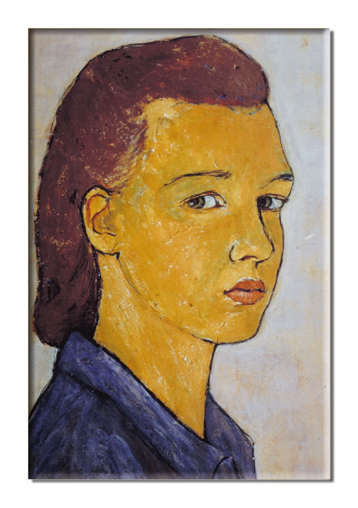 Kühlschrankmagnet: Gouache from Leben? oder Theater? Charlotte Salomon, JHM