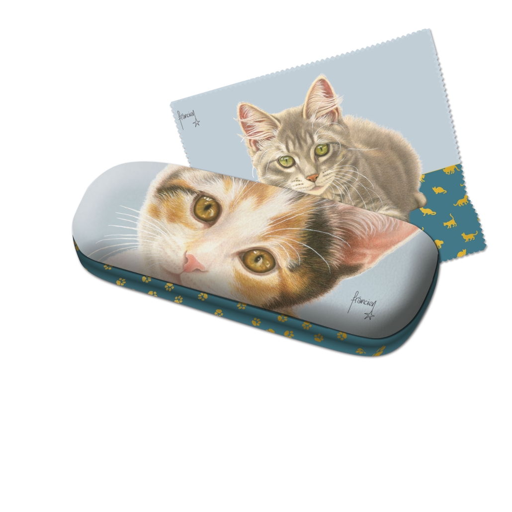 Brillenetui mit Putztuch: Franciens Kittens, Francien van Westering