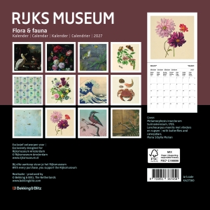 Rijksmuseum mini Monatskalender 2027