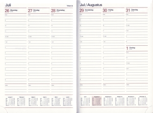 Combi agenda A5 Woche 2026-2027