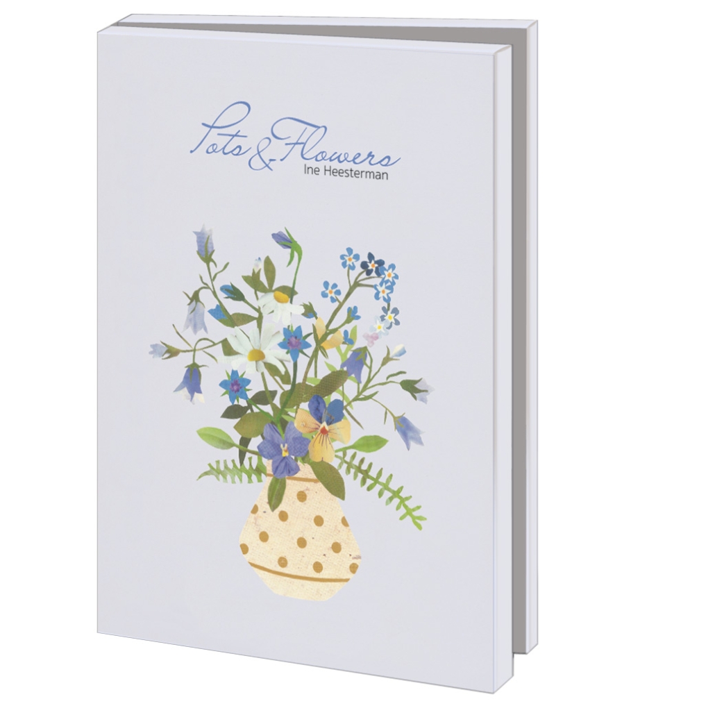 Grußkartenbox mit Umschläge: Pots & Flowers, Ine Heesterman