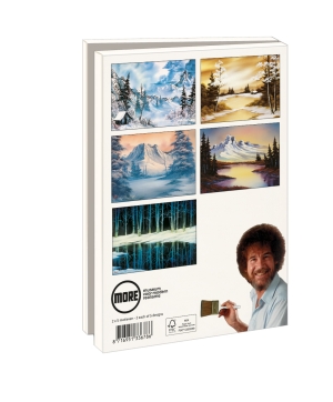 Grußkartenbox mit Umschläge – Groß: Happy Winter, Bob Ross, Museum More